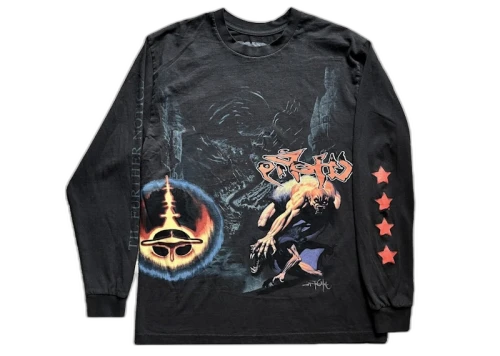 Travis Scott Utopia Circus Maximus 2023 Tour L/S Tee Black