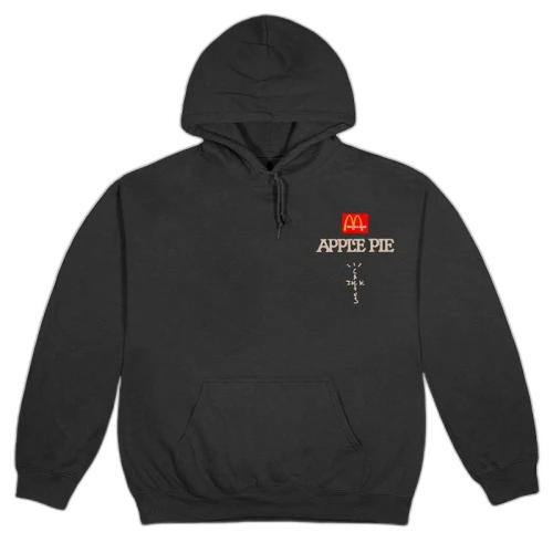 Travis Scott x McDonald's Apple Pie Hoodie Washed Black