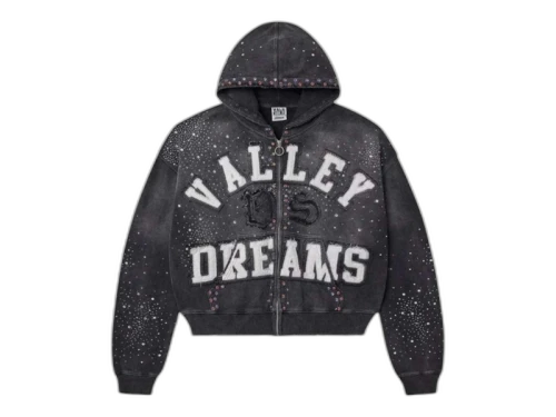 Vale Forever Classico Zip Up Hoodie Black